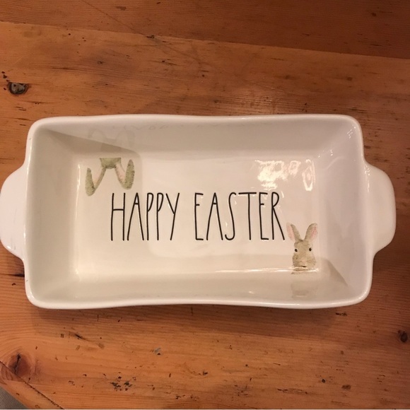 🐰RAE DUNN Easter Loaf Ceramic Dish - Picture 1 of 5